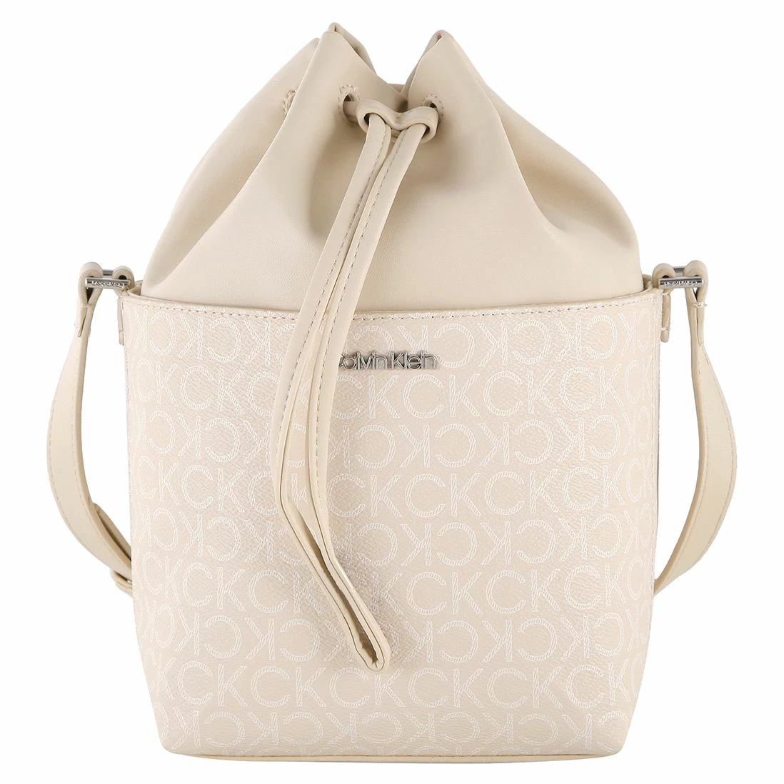 Calvin Klein Beuteltasche Bucket Bag SM Mono Sand Mono 3 Calvin Klein Beuteltasche Bucket Bag SM Mono Sand Mono
