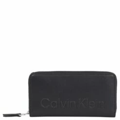 Calvin Klein Langbörse Damen CK SET Wallet LG Ck Black