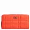 Calvin Klein Langbörse Damen RE-Lock Quilt Z/A Wallet Deep Orange -Aufbewahrungstasche Geschäft 0 01 neu 3642b9cce08073 1280x1280