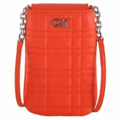 Calvin Klein Umhängetasche RE-Look Quilt Handyetui Deep Orange