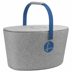 LIEBLINGSKORB Einkaufskorb Plus Silver Grey/blau