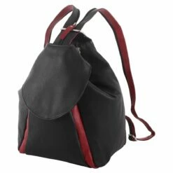 OKSO Damenrucksack 502 Schwarz/rot