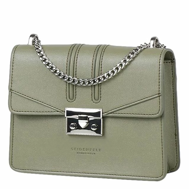 Seidenfelt Manufaktur Umhängetasche Roros Sage, Silver Metall 3 Seidenfelt Manufaktur Umhängetasche Roros Sage, Silver Metall
