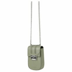 Seidenfelt Manufaktur Umhängetasche Roros Mobile Sage, Silver