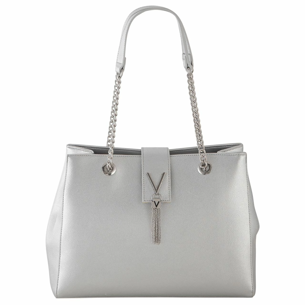 Valentino Shopper Divina 1R405G Argento 3 Valentino Shopper Divina 1R405G Argento