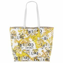 Versace Jeans Couture Shopper Range Z Reversible Shopper Sketch 1 White/gold