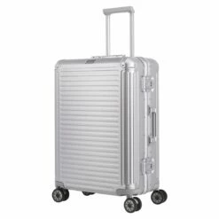 Travelite Reisetrolley Next 4W M 67cm Silber