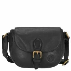 Sattlers & Co. Umhängetasche The Suave Safir Cross Flap Black