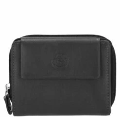 Sattlers & Co. Querbörse Damen The Smooth Purana Schwarz