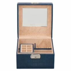 Windrose Schmuckkästchen Croco 803941 Dunkelblau