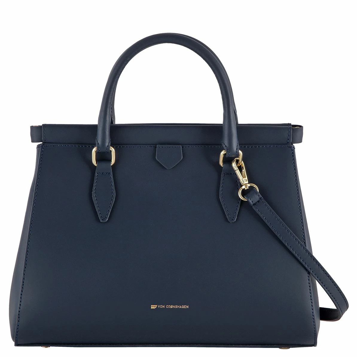 Von Cronshagen Kurzgriff Tasche 02814 Blue Navy 3 Von Cronshagen Kurzgriff Tasche 02814 Blue Navy