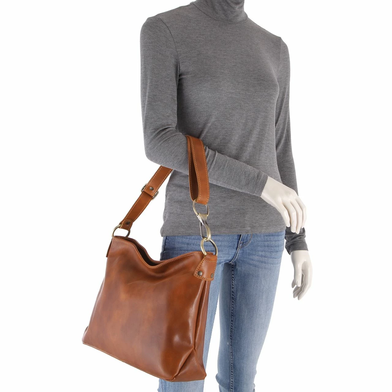 I Fratelli Firenze Beuteltasche 5540 Dunkelblau 4 I Fratelli Firenze Beuteltasche 5540 Dunkelblau – Bild 2