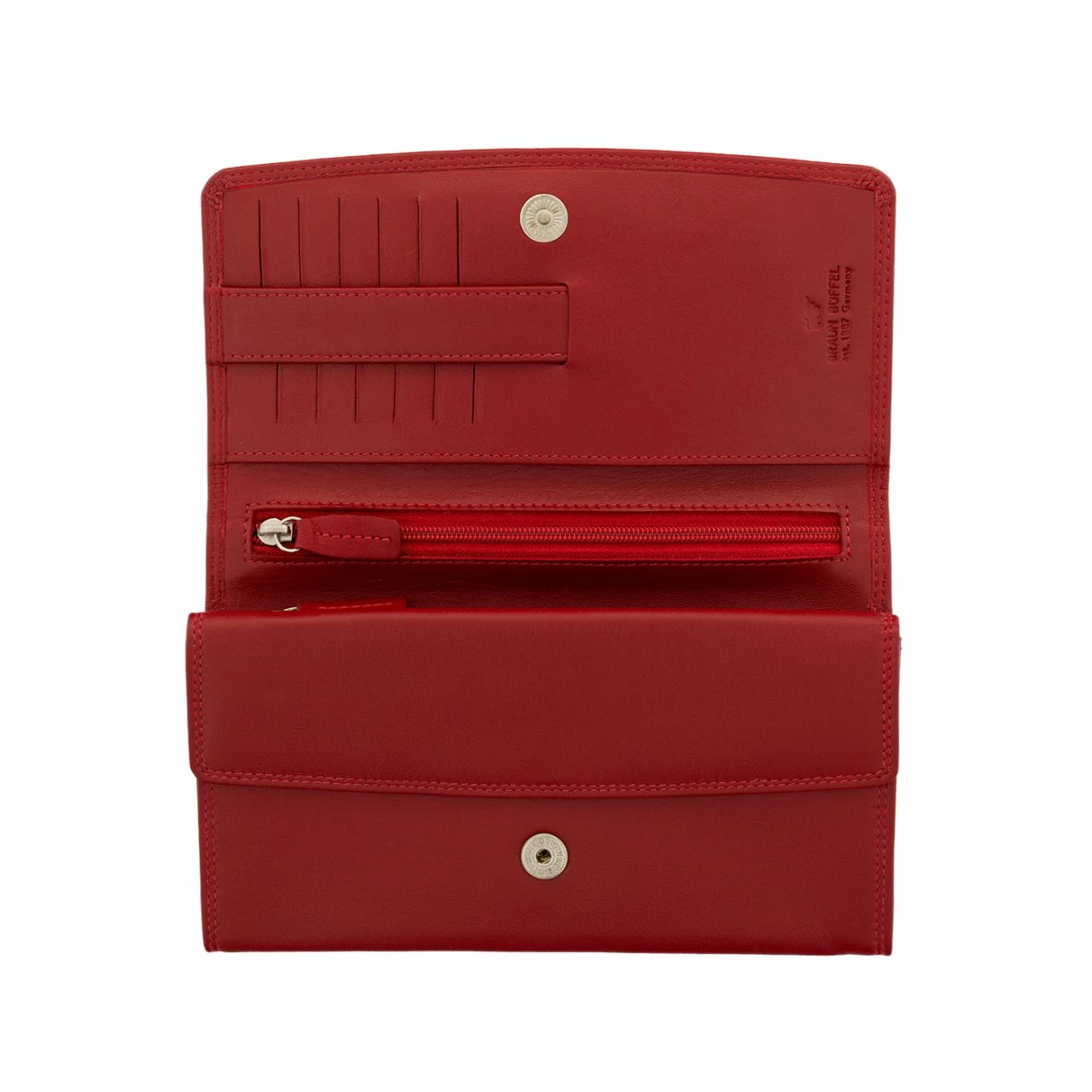 Braun Büffel Überschlagbörse Damen Golf 2.0 L 9CS Rot 4 Braun Büffel Überschlagbörse Damen Golf 2.0 L 9CS Rot – Bild 2