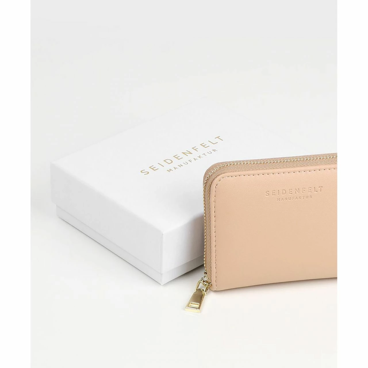 Seidenfelt Manufaktur Kleinbörse Damen Ylva Sand 4 Seidenfelt Manufaktur Kleinbörse Damen Ylva Sand – Bild 2