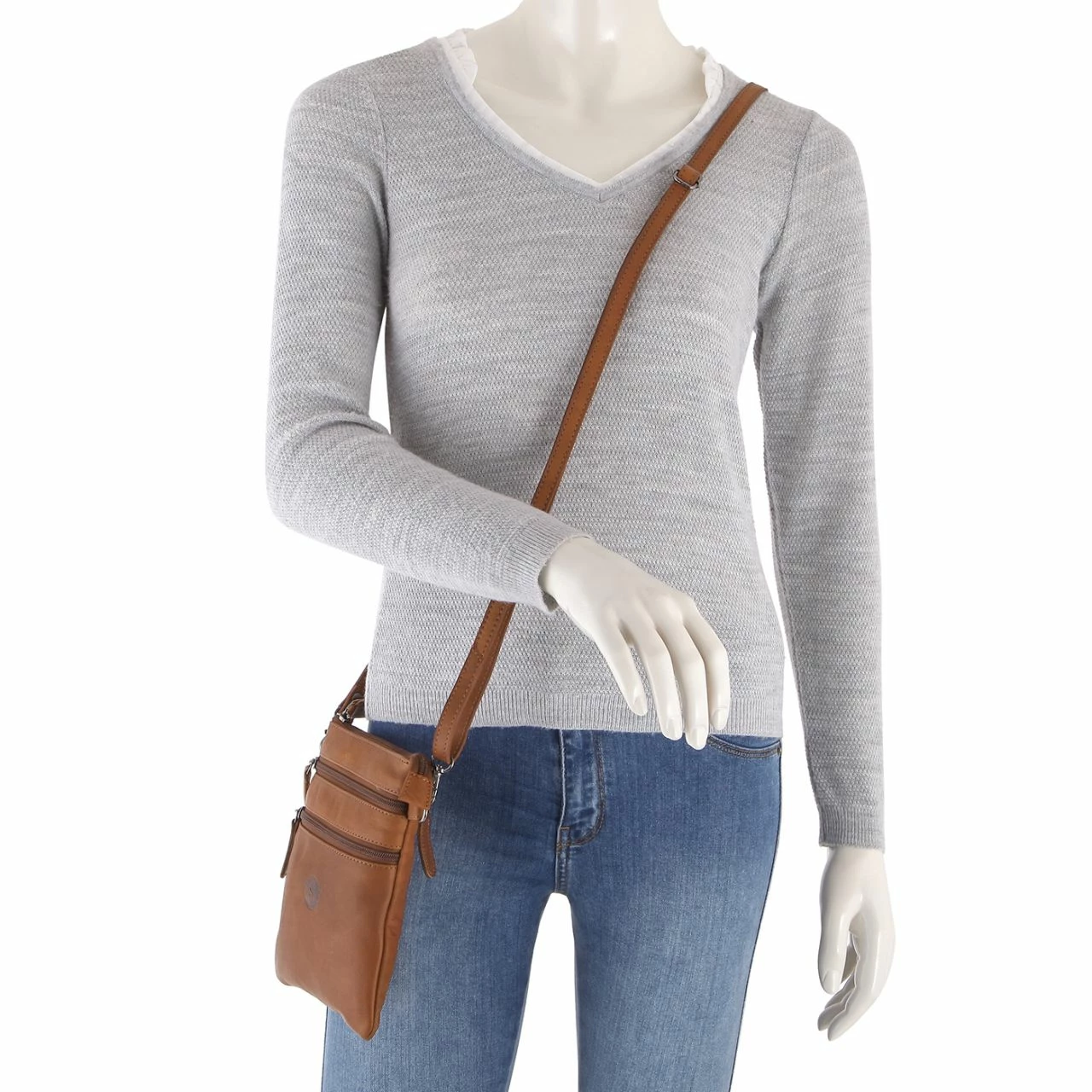 Sattlers & Co Umhängetasche The Barn Medusan Tan 4 Sattlers & Co Umhängetasche The Barn Medusan Tan – Bild 2