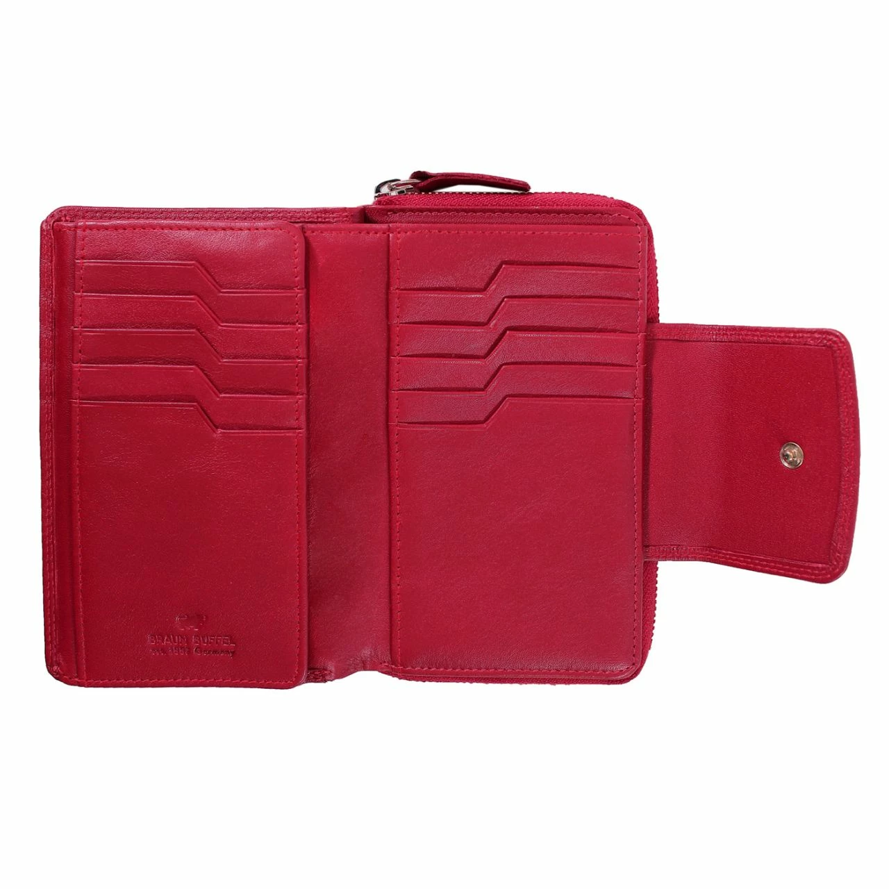 Braun Büffel Hochkantbörse Damen Golf Secure RV 15CS Rot 4 Braun Büffel Hochkantbörse Damen Golf Secure RV 15CS Rot – Bild 2