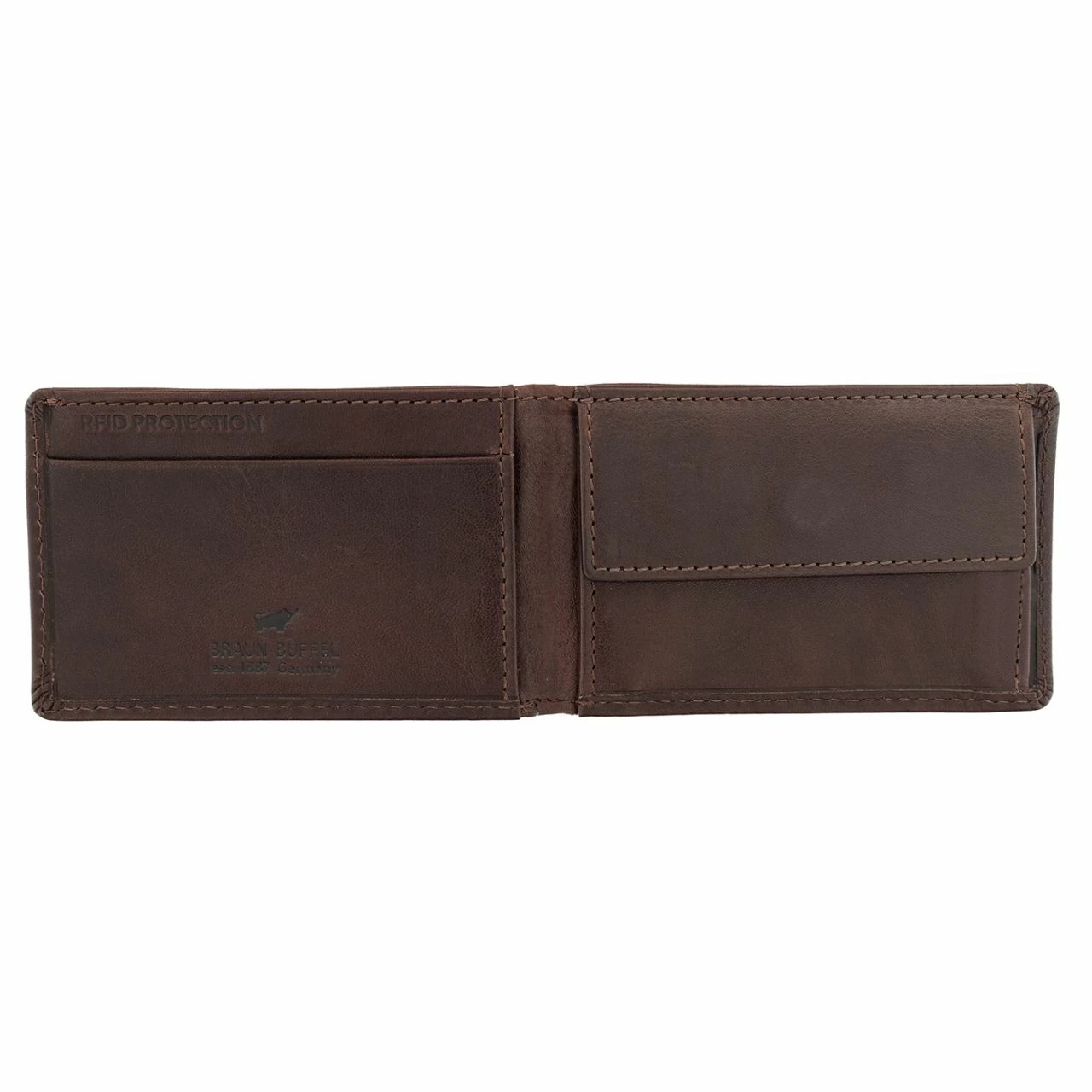 Braun Büffel Kleinbörse Herren Arezzo RFID XS 1CS Braun 4 Braun Büffel Kleinbörse Herren Arezzo RFID XS 1CS Braun – Bild 2
