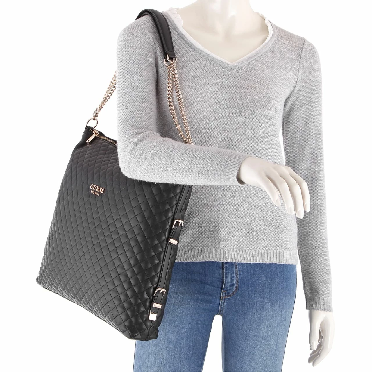 Guess Shopper Adam Large Elite Tote Black 4 Guess Shopper Adam Large Elite Tote Black – Bild 2