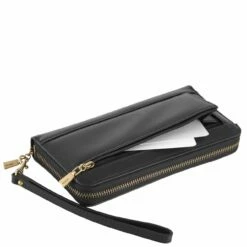 Guess Langbörse Damen Laurel SLG Large Zip Around Black -Aufbewahrungstasche Geschäft 0 0263a4e31507fb1 1280x1280