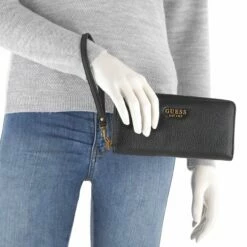 Guess Langbörse Damen Zed SLG Large Zip Around Black -Aufbewahrungstasche Geschäft 0 0263a4e337cd677 1280x1280