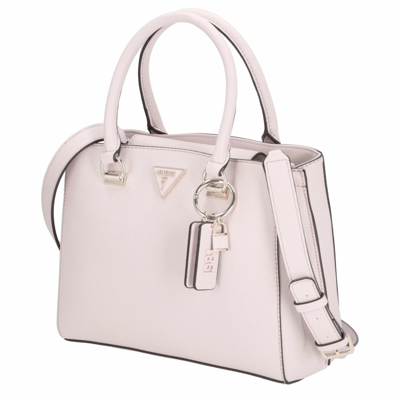 Guess Kurzgriff Tasche Noelle Girlfriend Satchel Light Rose 4 Guess Kurzgriff Tasche Noelle Girlfriend Satchel Light Rose – Bild 2