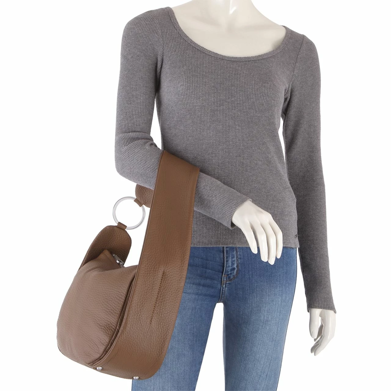 Arcadia Beuteltasche Mila Medium Hobo Bag Taus Nero 4 Arcadia Beuteltasche Mila Medium Hobo Bag Taus Nero – Bild 2