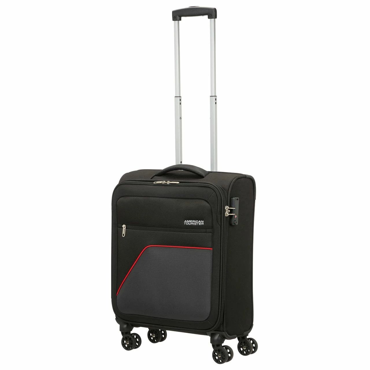 American Tourister Reisetrolley Sky Surfer S 55cm Black Grey 4 American Tourister Reisetrolley Sky Surfer S 55cm Black Grey – Bild 2