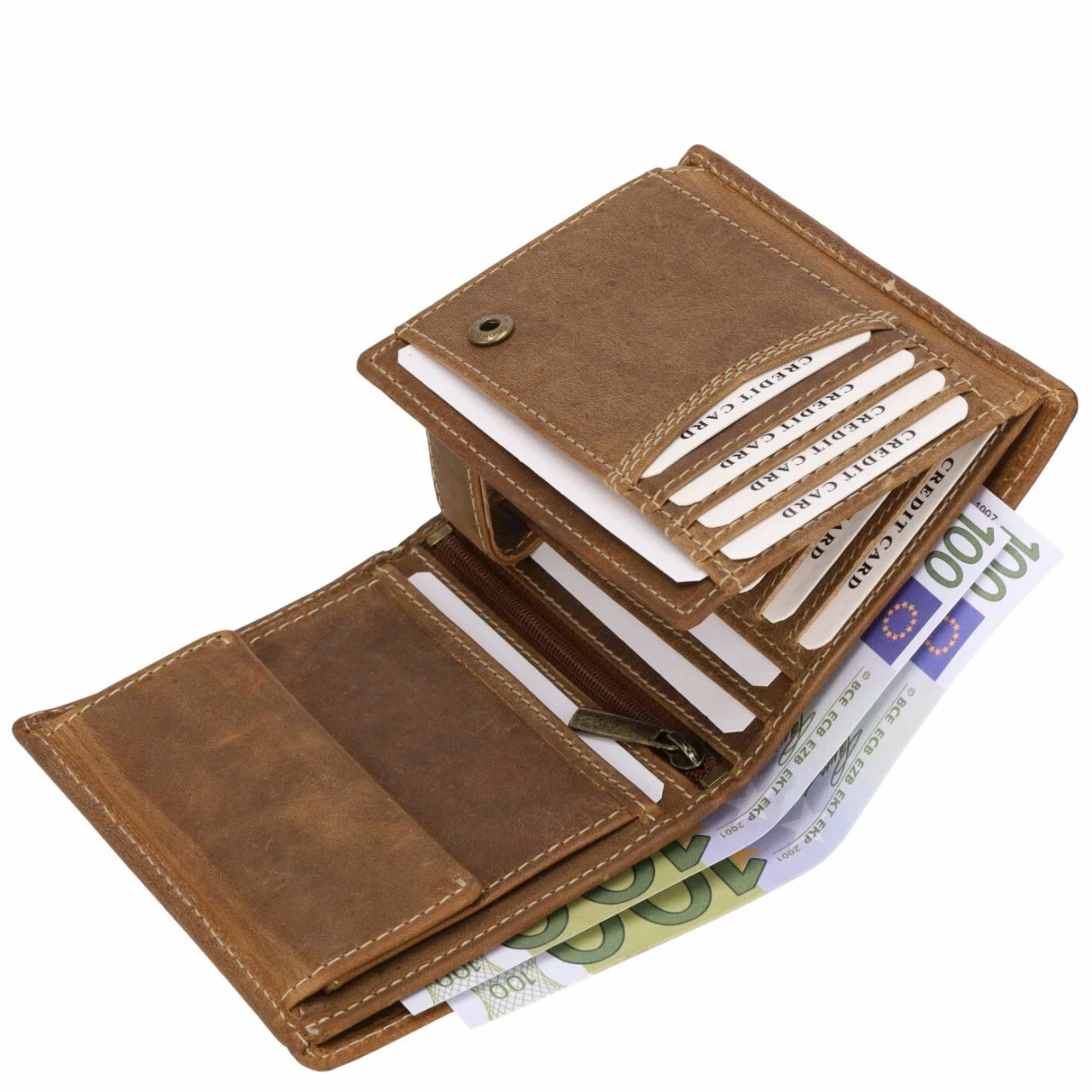 Sattlers & Co. Hochkantbörse Herren Tyson Cognac 4 Sattlers & Co. Hochkantbörse Herren Tyson Cognac – Bild 2