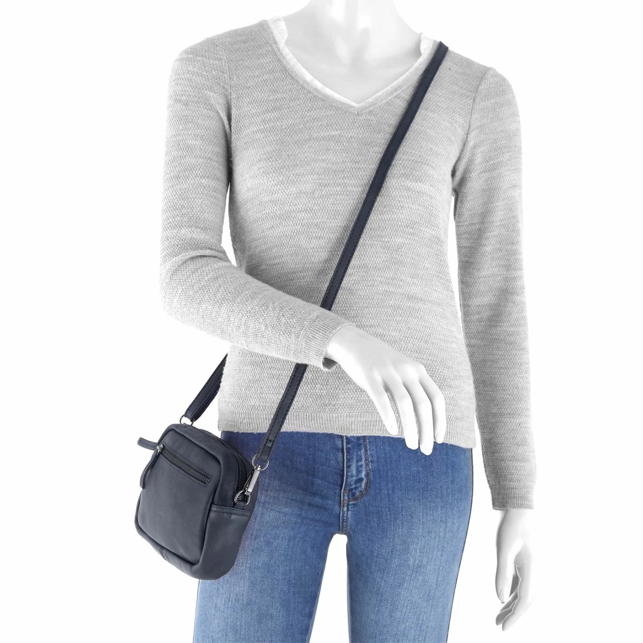 Sattlers & Co. Umhängetasche The Artisanry Emilario Navy Blue 4 Sattlers & Co. Umhängetasche The Artisanry Emilario Navy Blue – Bild 2