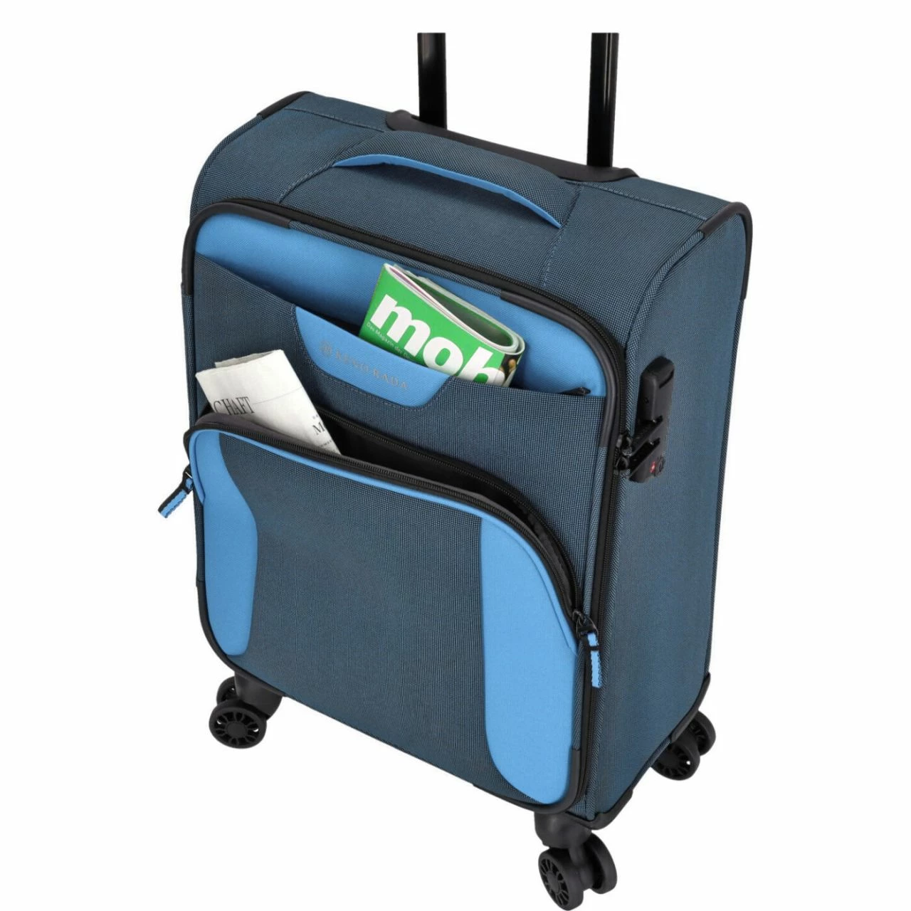 KENORADA Reisetrolley AIRSOLID 4w Spinner S 53cm Blue 4 KENORADA Reisetrolley AIRSOLID 4w Spinner S 53cm Blue – Bild 2