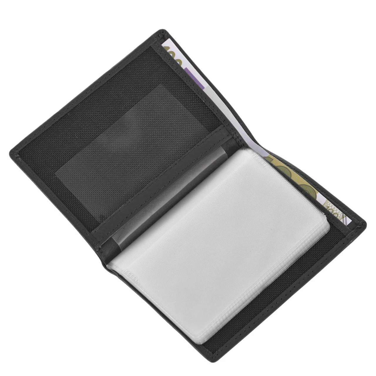 KENORADA Kreditkartenetui Ried Schwarz 4 KENORADA Kreditkartenetui Ried Schwarz – Bild 2