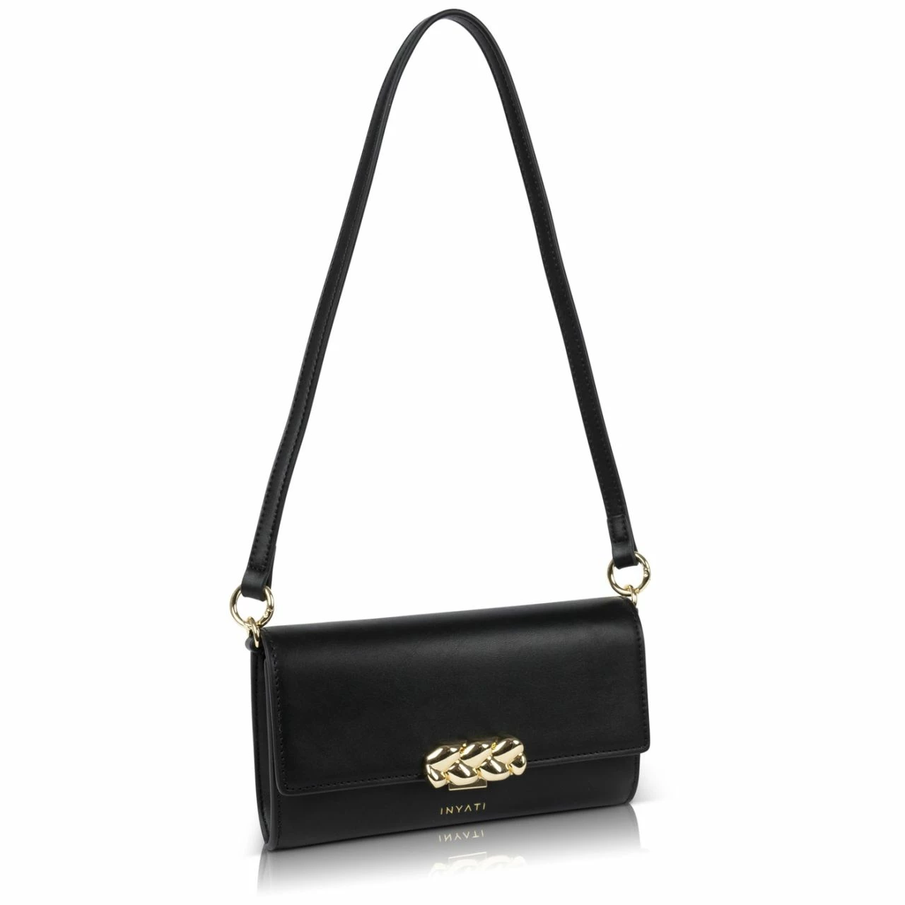 Inyati Umhängetasche Leeni Crossbody Black - Silver 4 Inyati Umhängetasche Leeni Crossbody Black - Silver – Bild 2