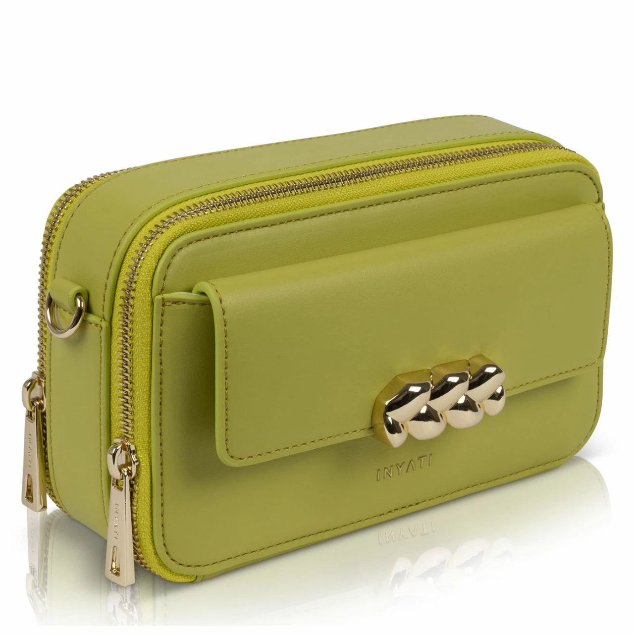 Inyati Umhängetasche Maliia Crossbody Limeade - Gold 4 Inyati Umhängetasche Maliia Crossbody Limeade - Gold – Bild 2