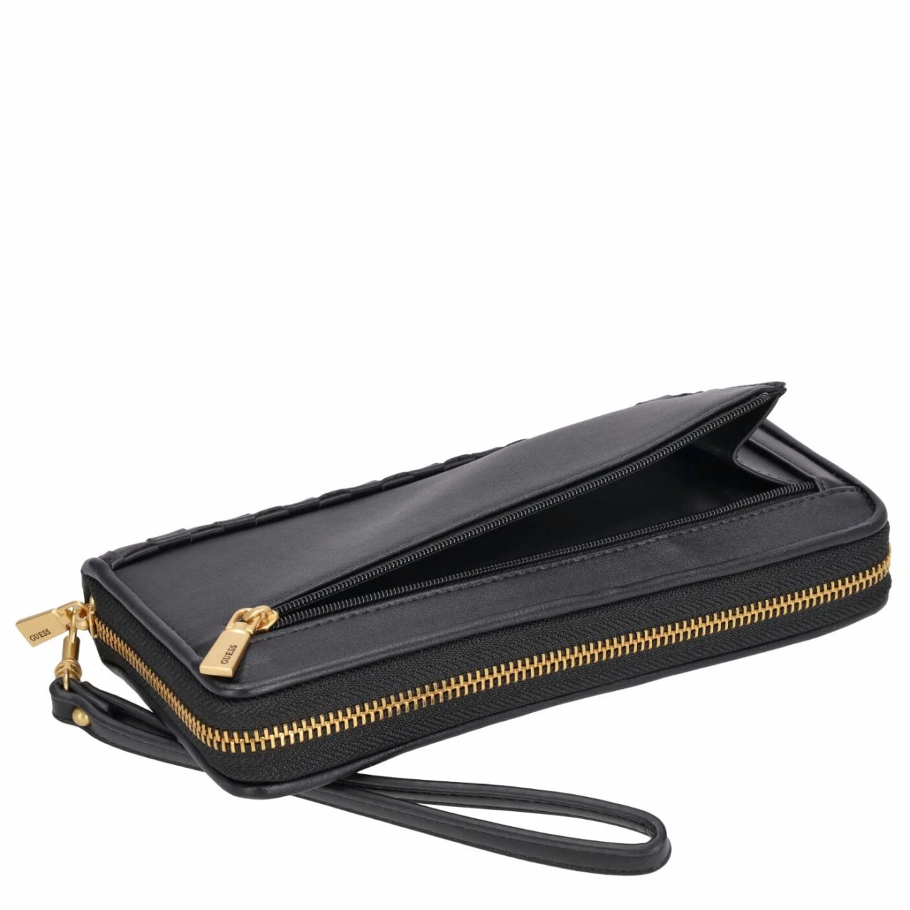 Guess Langbörse Damen Lisbet SLG Large Zip Around Black 4 Guess Langbörse Damen Lisbet SLG Large Zip Around Black – Bild 2