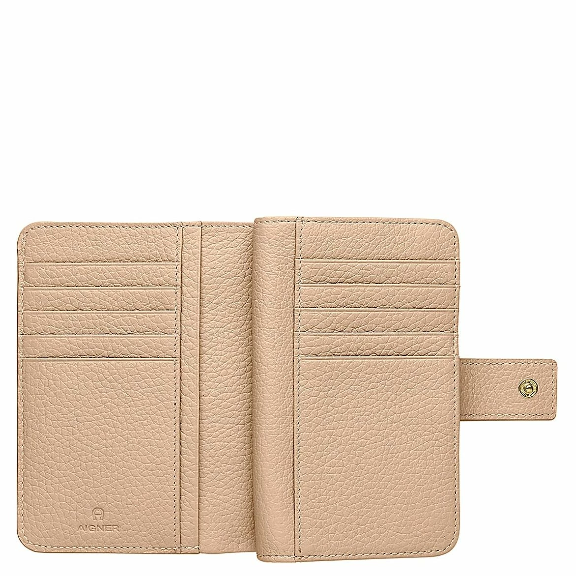 AIGNER Hochkantbörse Damen Ivy Cowhide Almond Beige 4 AIGNER Hochkantbörse Damen Ivy Cowhide Almond Beige – Bild 2