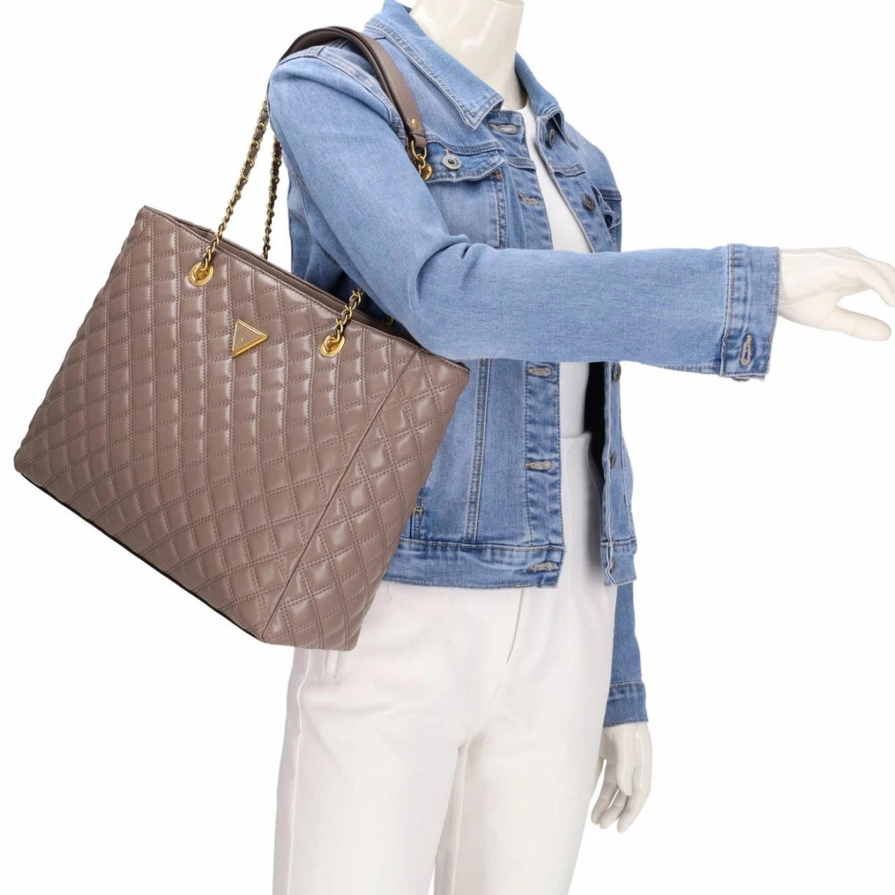 Guess Shopper Giully Tote Dark Taupe 4 Guess Shopper Giully Tote Dark Taupe – Bild 2