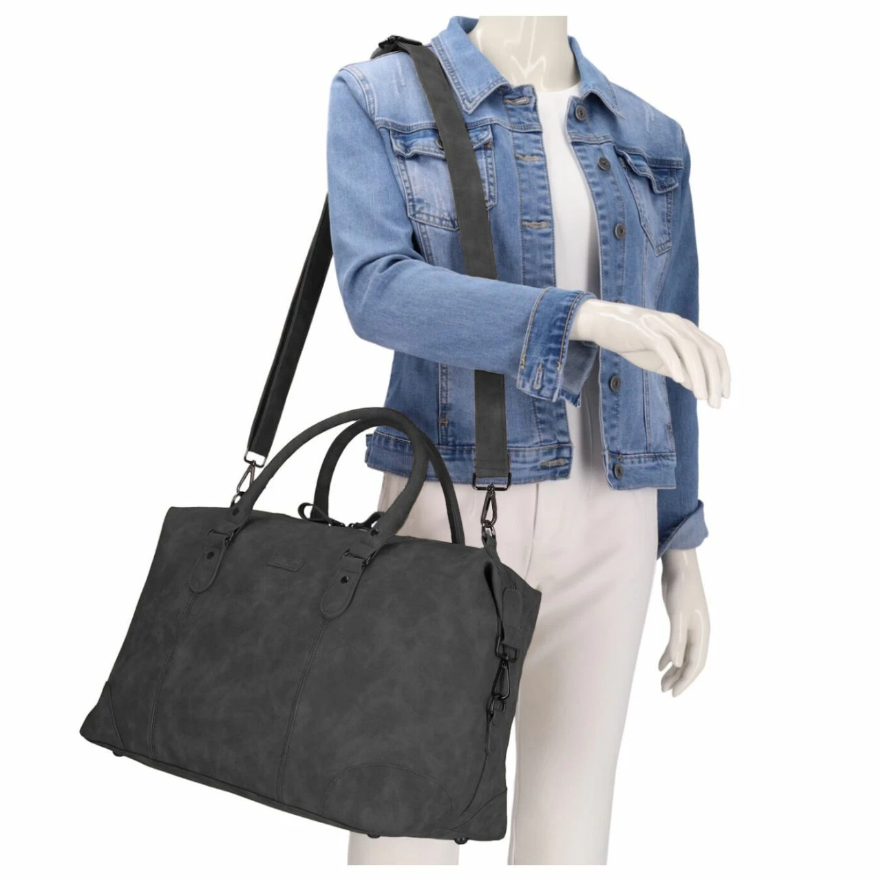 Piace Molto Reisetasche Felina Duffle Bag Schwarz 4 Piace Molto Reisetasche Felina Duffle Bag Schwarz – Bild 2