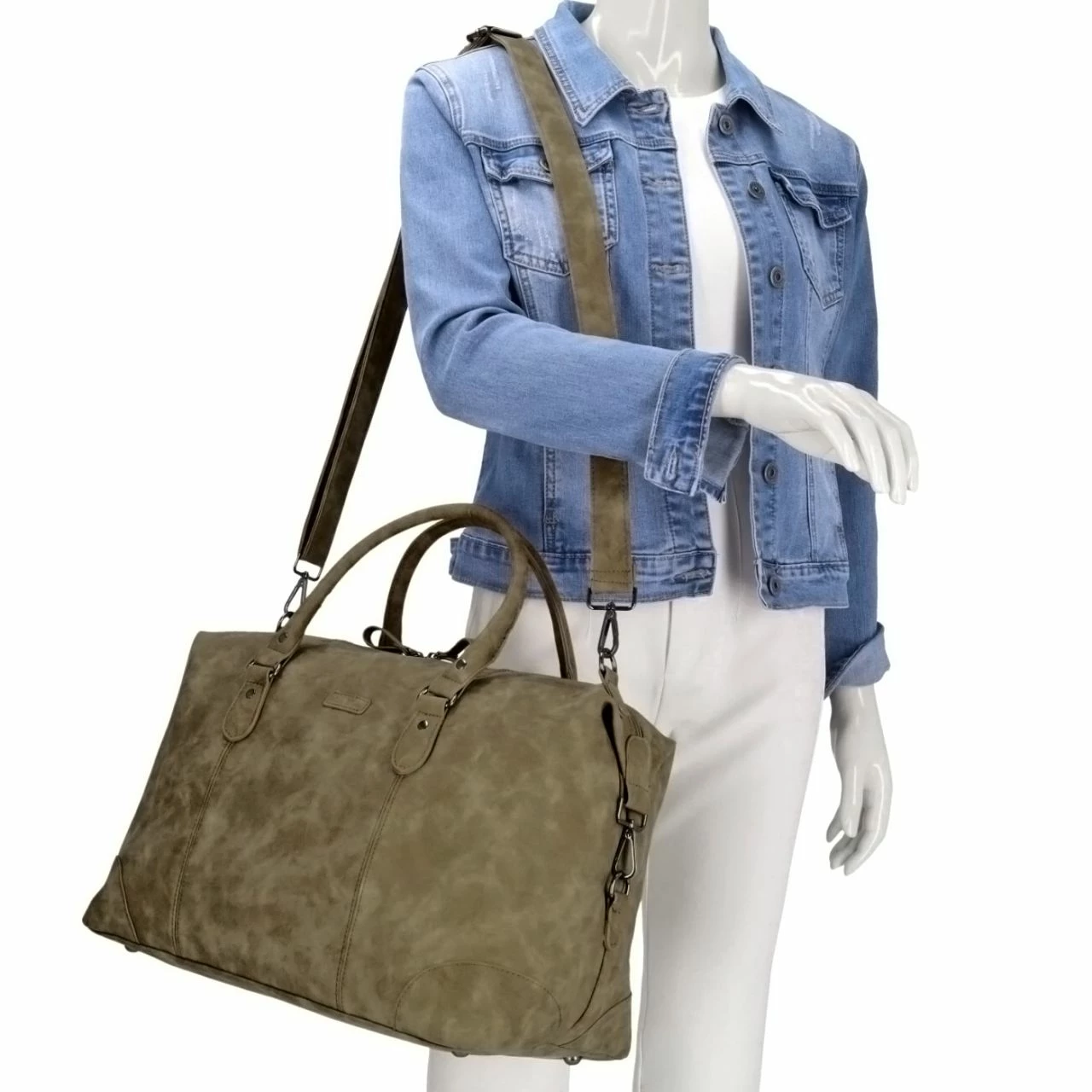 Piace Molto Reisetasche Felina Duffle Bag Green 4 Piace Molto Reisetasche Felina Duffle Bag Green – Bild 2