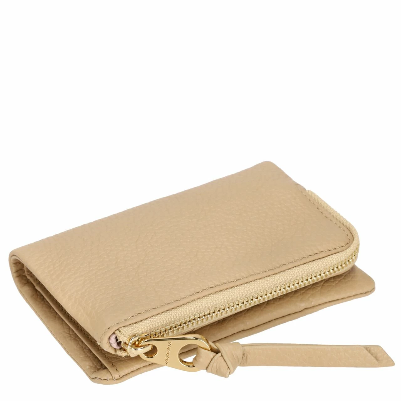 Coccinelle Hochkantbörse Damen Softy Small Wallet Grain. Lea. Fresh Beige 4 Coccinelle Hochkantbörse Damen Softy Small Wallet Grain. Lea. Fresh Beige – Bild 2