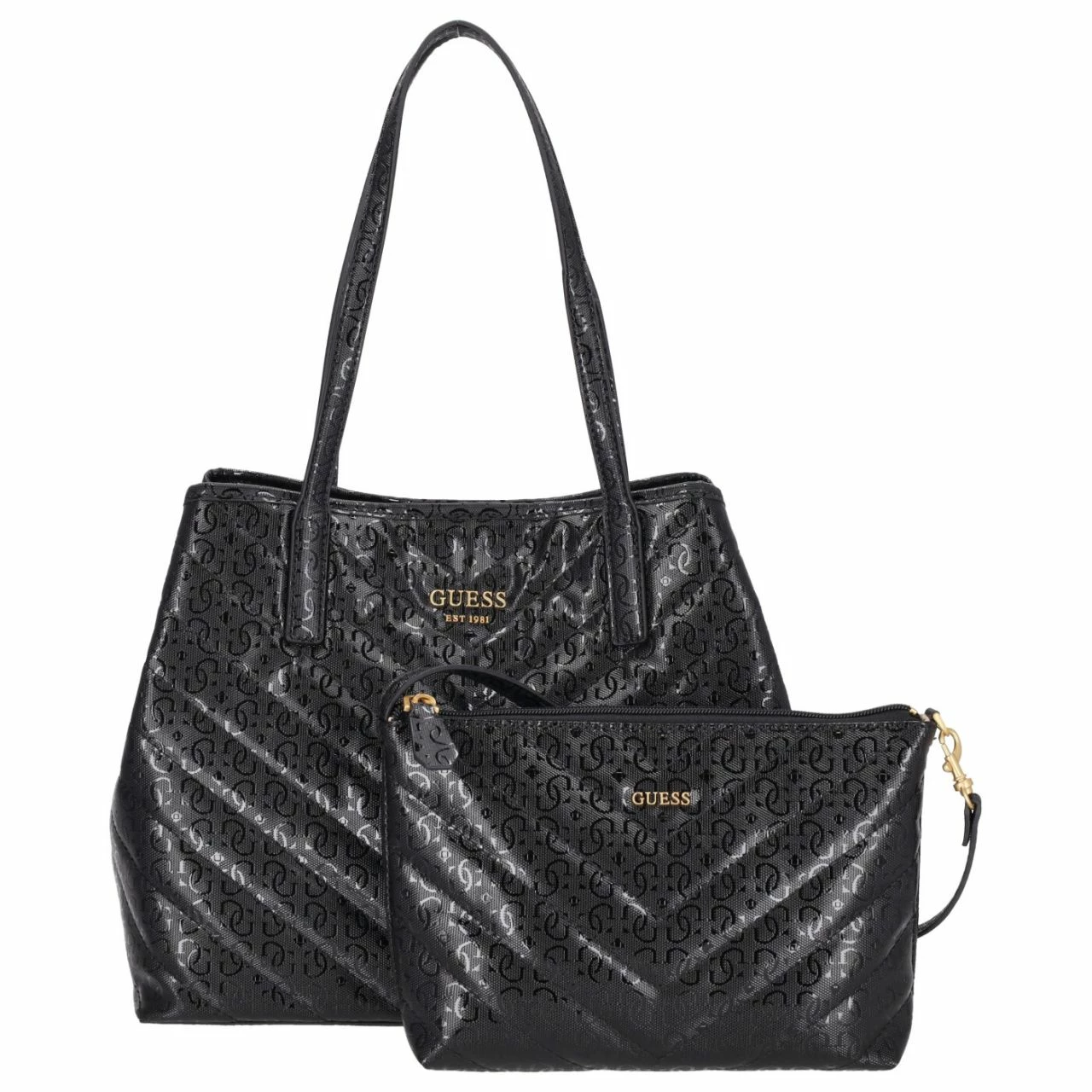 Guess Shopper Vikky Tote Black 4 Guess Shopper Vikky Tote Black – Bild 2