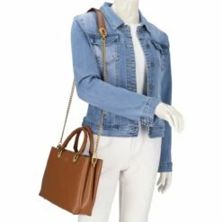 Guess Kurzgriff Tasche Masie Girlfriend Satchel Cognac -Aufbewahrungstasche Geschäft 0 02656674aade215 1280x1280