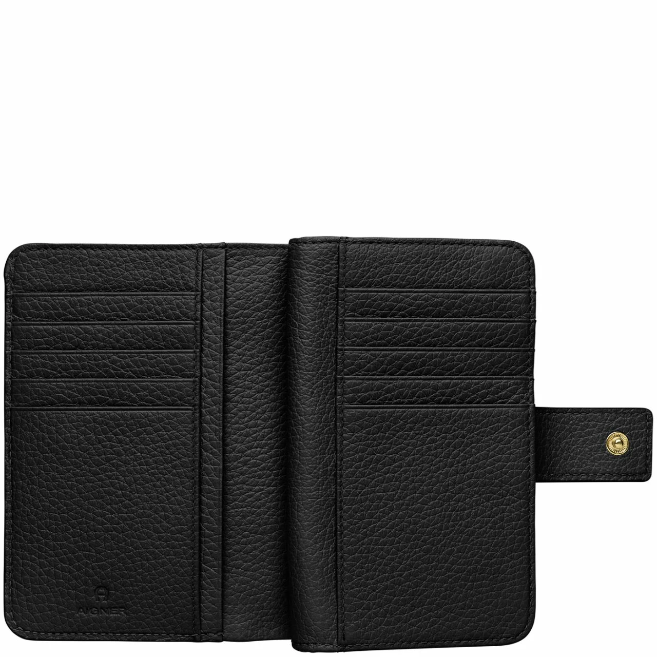 AIGNER Hochkantbörse Damen Ivy Cowhide Black 4 AIGNER Hochkantbörse Damen Ivy Cowhide Black – Bild 2