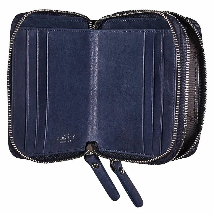 Golden Head Kleinbörse Damen Grada 334183 Blau 4 Golden Head Kleinbörse Damen Grada 334183 Blau – Bild 2