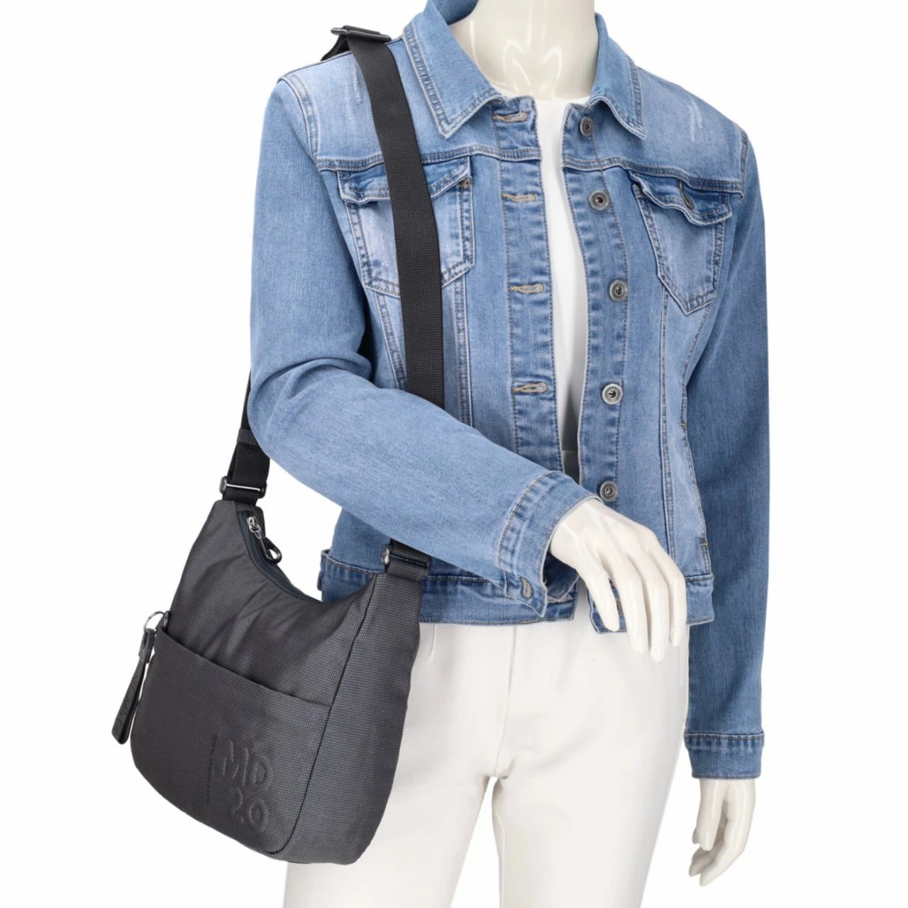 Mandarina Duck Beuteltasche MD20 Hobo Steel 4 Mandarina Duck Beuteltasche MD20 Hobo Steel – Bild 2