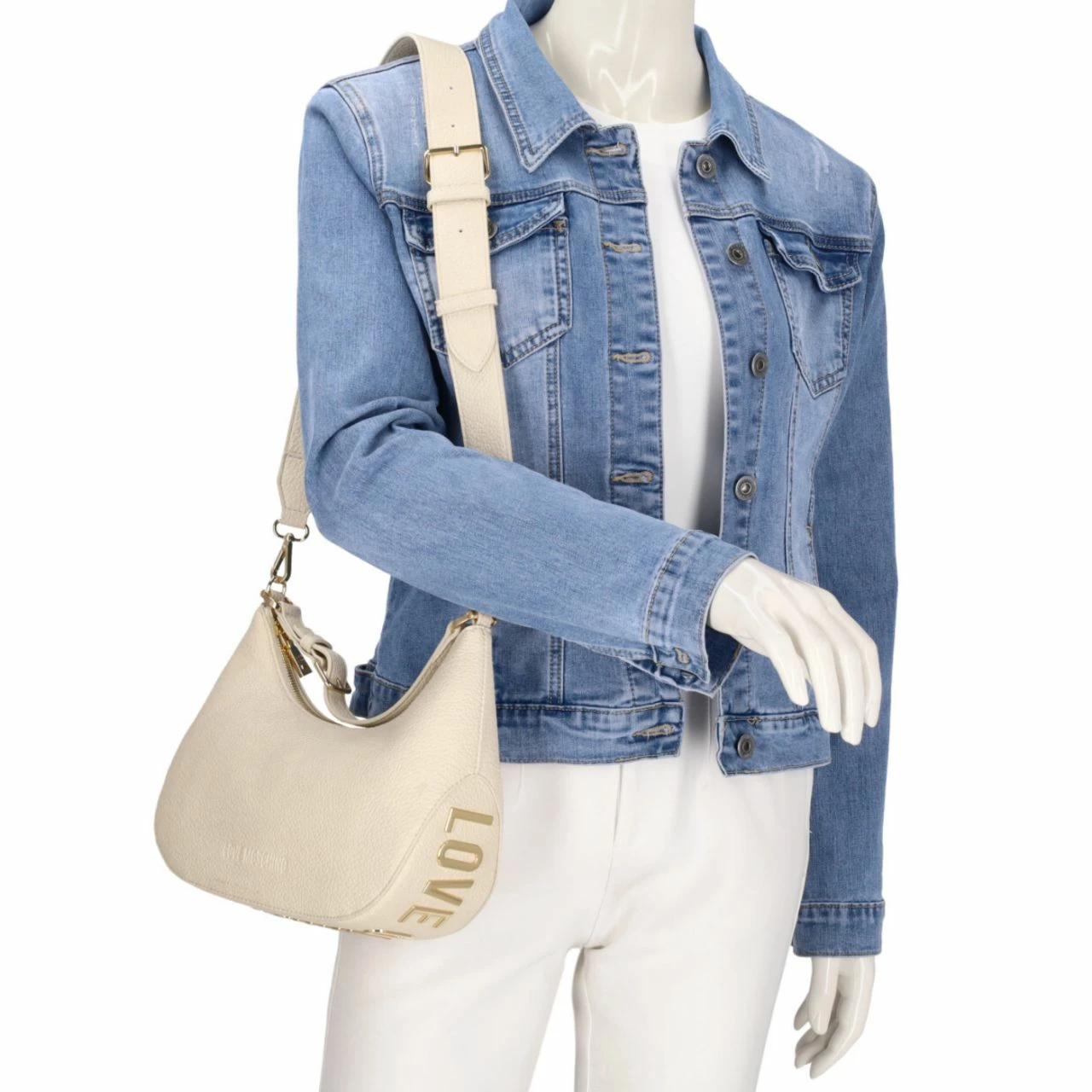 Love Moschino Beuteltasche Borse City Avorio 4 Love Moschino Beuteltasche Borse City Avorio – Bild 2