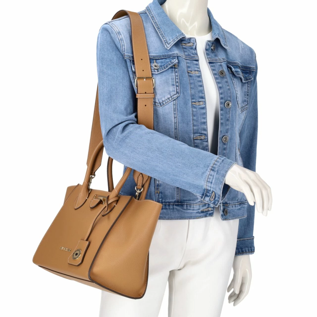 Love Moschino Kurzgriff Tasche Borsa JC4109 Cammello 4 Love Moschino Kurzgriff Tasche Borsa JC4109 Cammello – Bild 2