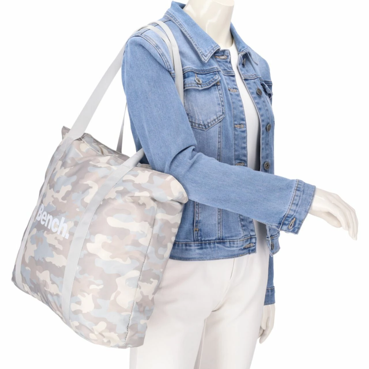 Bench Shopper 64169 Hellgrau/weiß 4 Bench Shopper 64169 Hellgrau/weiß – Bild 2