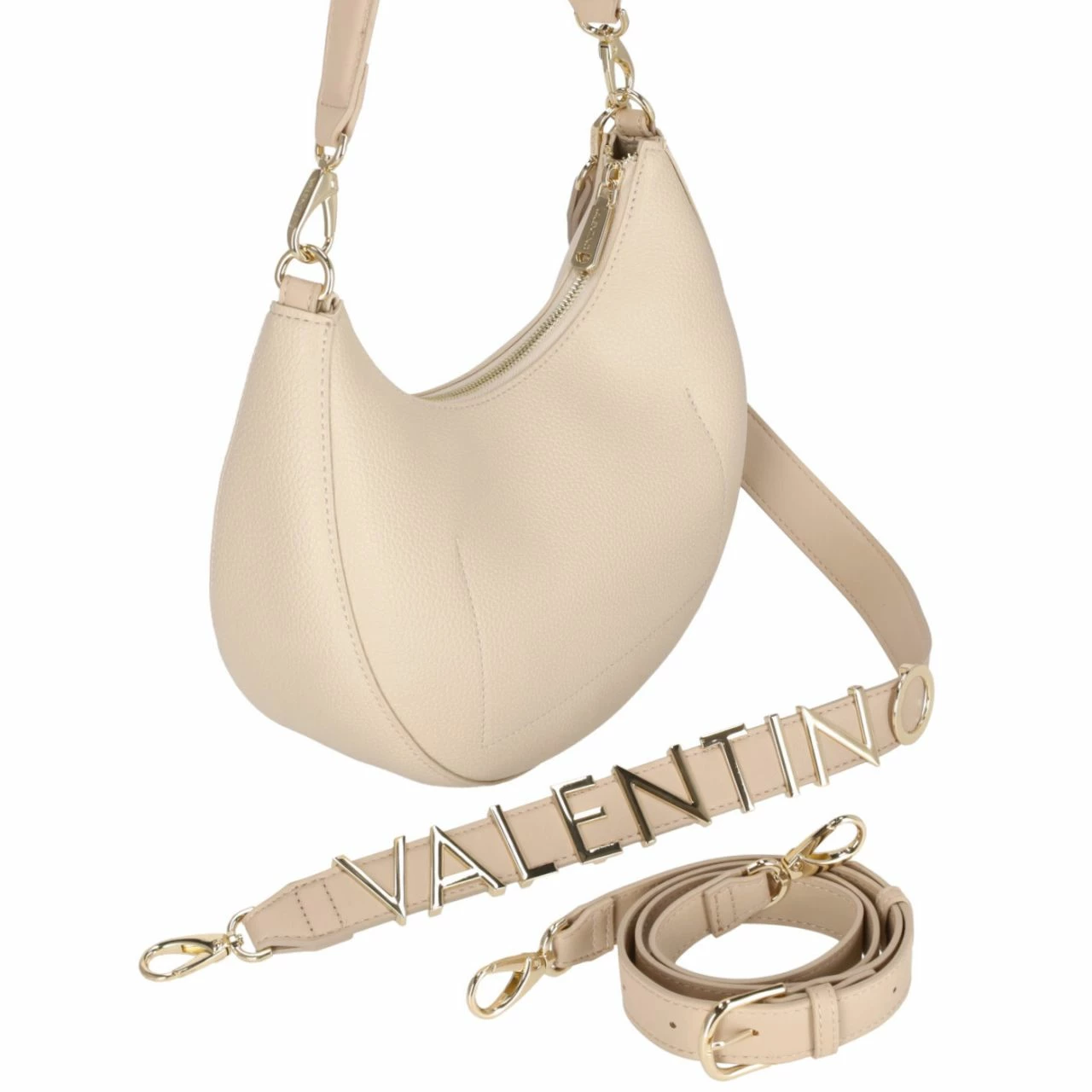 Valentino Beuteltasche Alexia Ecru 4 Valentino Beuteltasche Alexia Ecru – Bild 2