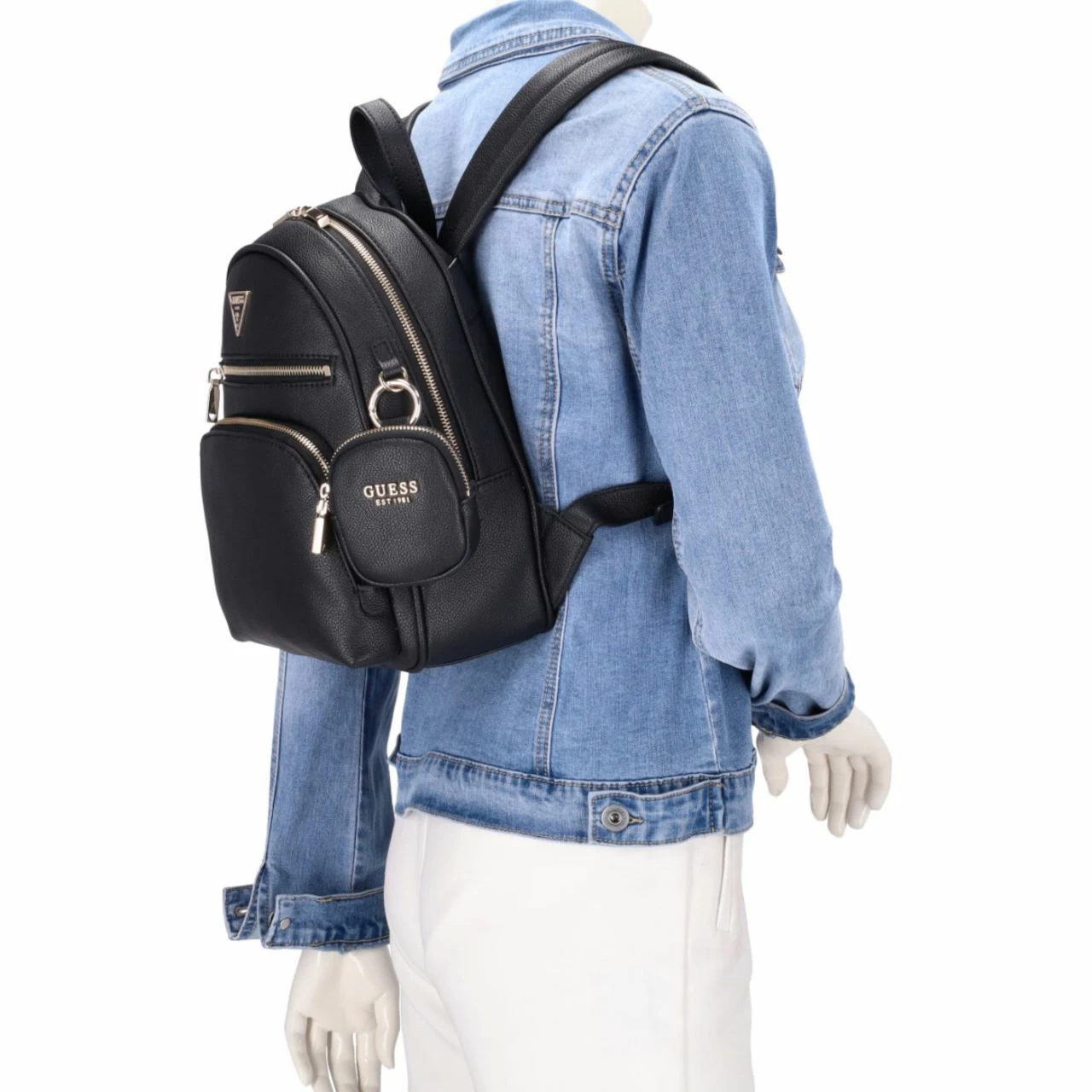 Guess Damenrucksack Power Play Tech Backpack Black 4 Guess Damenrucksack Power Play Tech Backpack Black – Bild 2