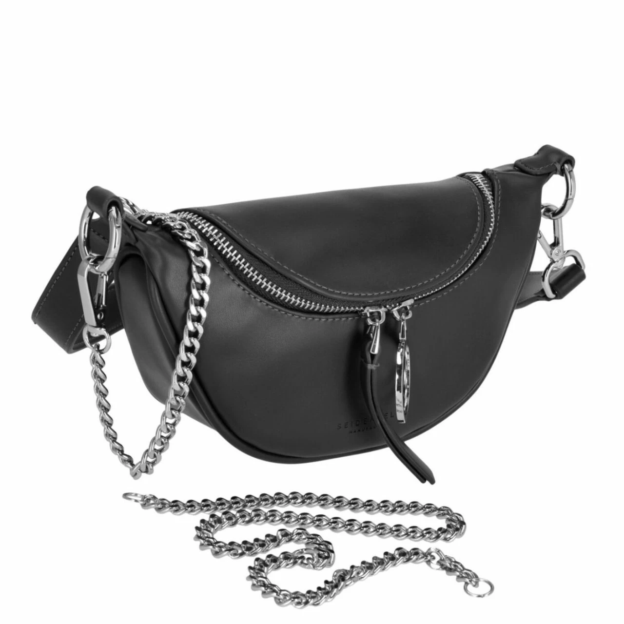 Seidenfelt Manufaktur Umhängetasche Skien II Black 4 Seidenfelt Manufaktur Umhängetasche Skien II Black – Bild 2